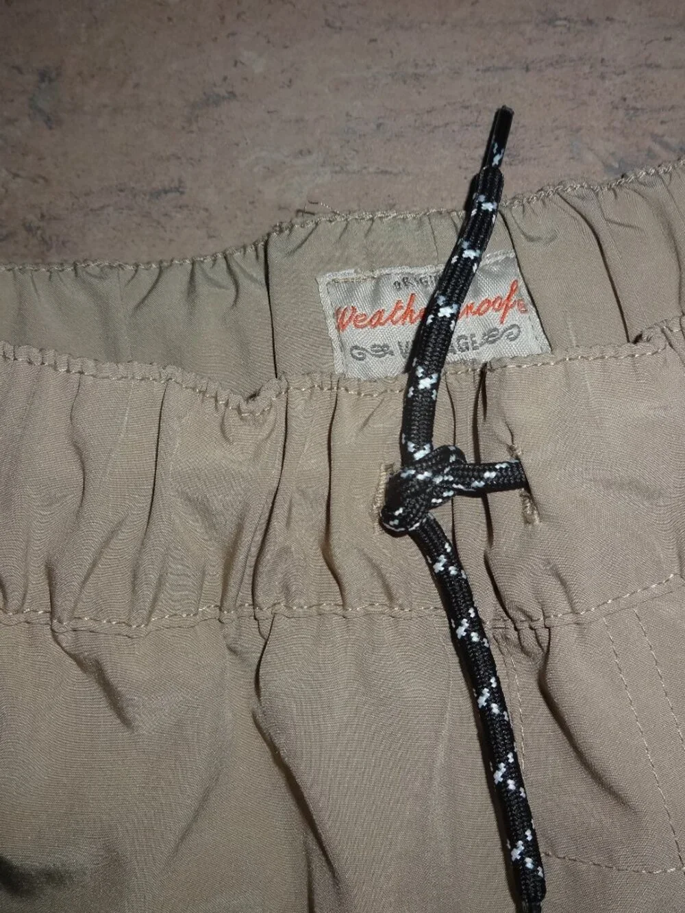 Lot2= WeatherProof Tech/Jogger/cargo pants L 14/16 Elastic Waist tan/brown